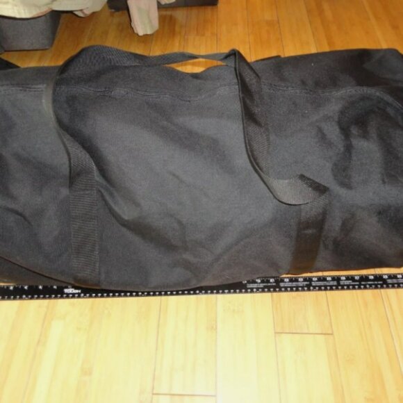 LARGE NIGHT OPS BLACK OPS MILITARY QUICK GRAB BLACK DUFFLE BAG USA MADE LD 4011 - Picture 9 of 11
